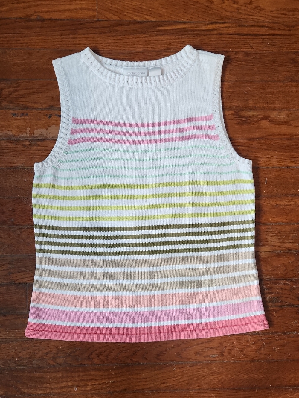 VTG Liz Claiborne Cotton Vest
